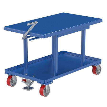 Vestil High Profile Mech Post Table, Load Cap. 2000 lb., Platform Length: 42" MT-2442-HP